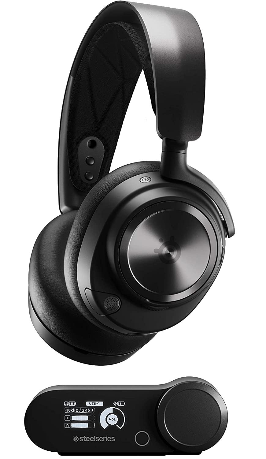 Auriculares gaming - Steel Series Arctis Nova Pro Wireless, Amplificador, Multisistema, Negro