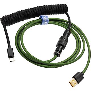 DUCKY Premicord Cable - Câble USB (Vert/noir)