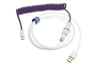 DUCKY Premicord Cable - Cavo USB (Viola/bianco)