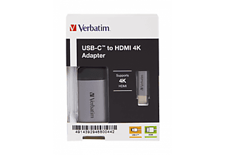 VERBATIM 10cm 4K USB-C / HDMI Dönüştürücü Gri_3