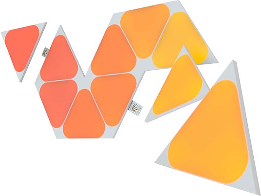NANOLEAF Shapes - Mini Triangles Erweiterungsset 10er Pack - Pannelli luminosi (Bianco)