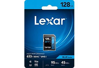 LEXAR 128GB Professional 633x SDXC™ UHS-I, 95MB/s okuma 45MB/s yazma C10 V30 U3 Hafıza Kartı