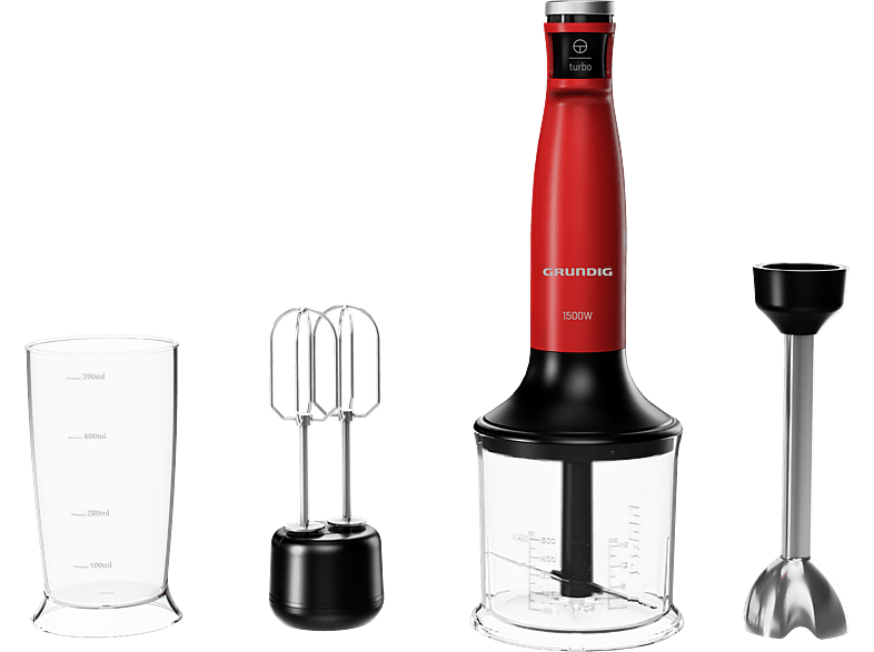 GRUNDIG HBS 425051 Blender Seti Kırmızı