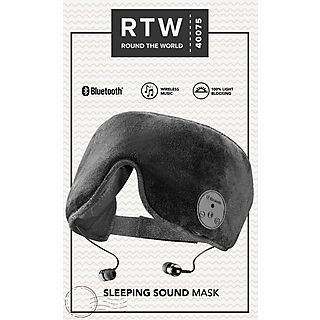 RTW Sleeping Sound Mask - Reise Schlafmaske mit integriertem Kopfhörer (Schwarz)