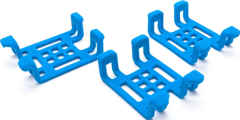 TRACTIVE Rubber Clips XL (3 pièces) - Clip en caoutchouc (Bleu)