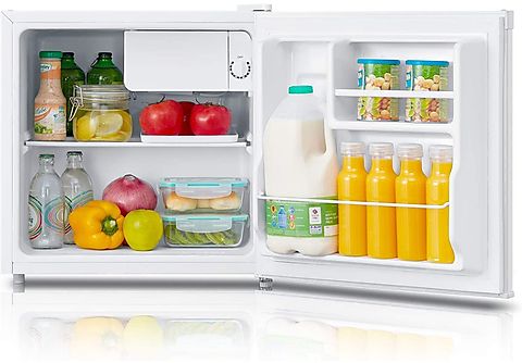 Frigorífico Table Top - Midea MDRD86SLF01, 48.5 cm, 47 l, Termostato ajustable, Blanco