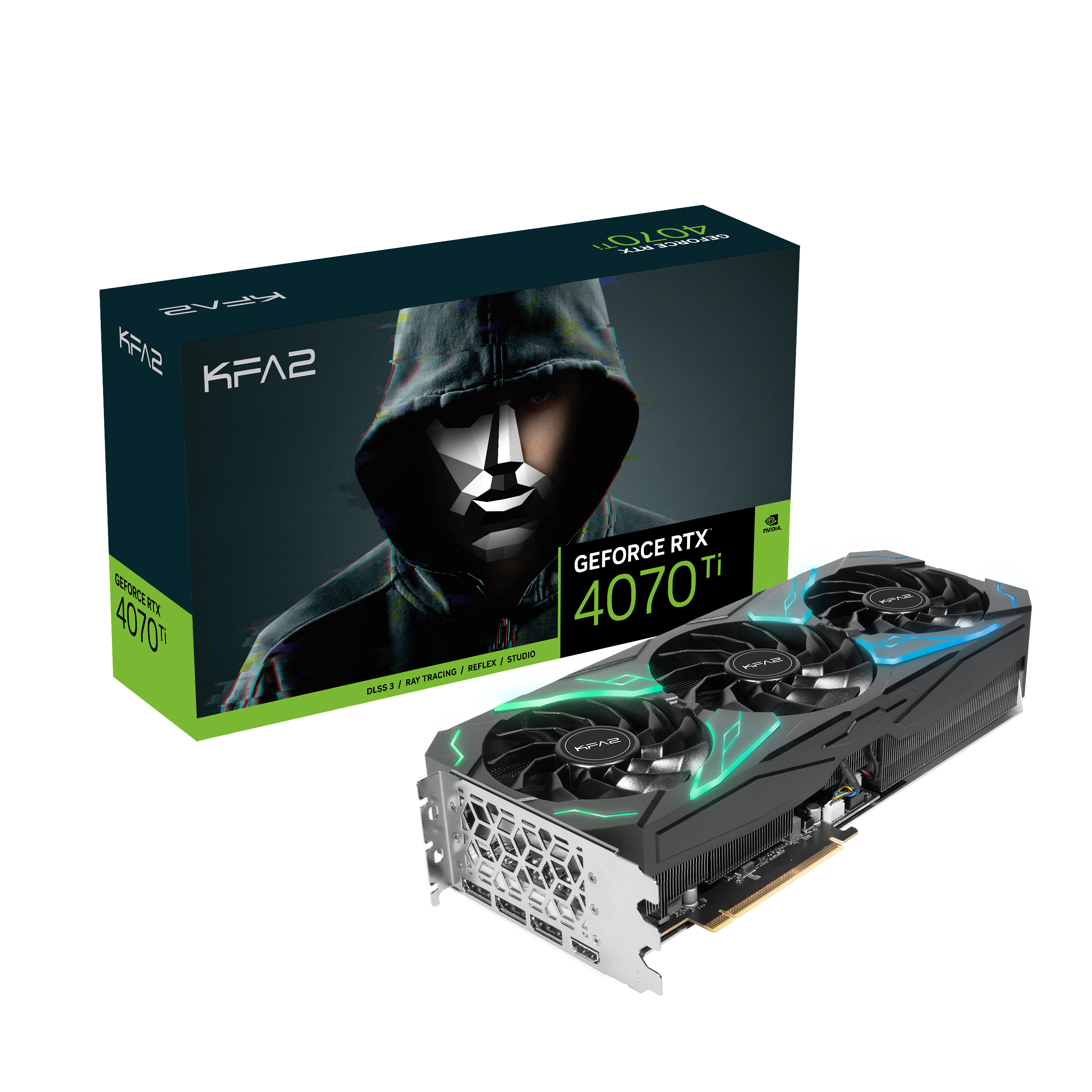 KFA2 GeForce RTX 4070 Ti SG 1-Click OC 12GB (NVIDIA, PCI-E Grafikkarte)