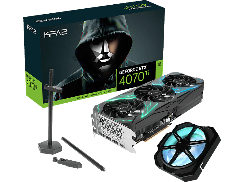 KFA2 GeForce RTX 4070 Ti SG 1-Click OC 12GB (NVIDIA, PCI-E Grafikkarte) | NVIDIA RTX 4070 Ti