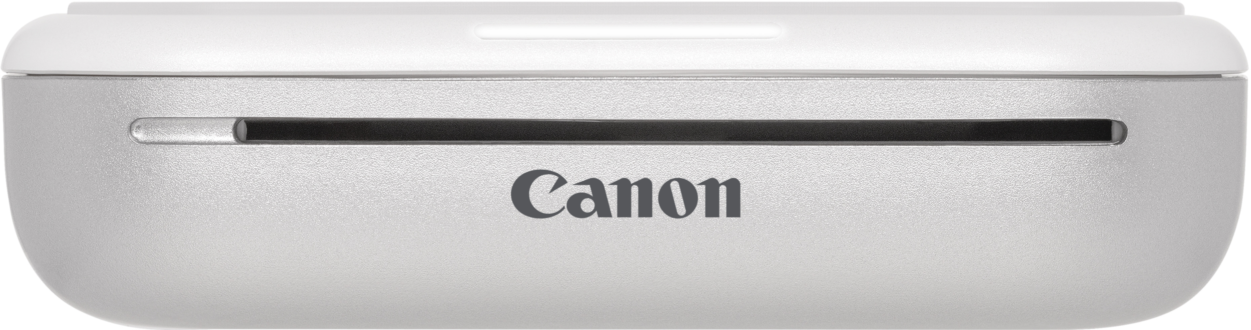 Canon-Drucker, silber und weiß. Canon-Logo auf der Vorderseite.