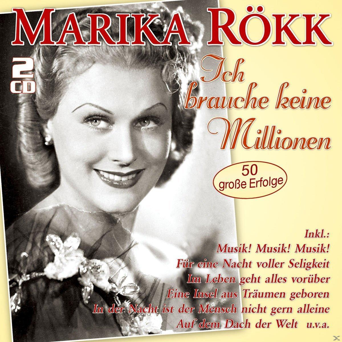 Albumcover mit einer Frau in Vintage-Kleidung. Titel: Marika Rökk. Text mit Noten.