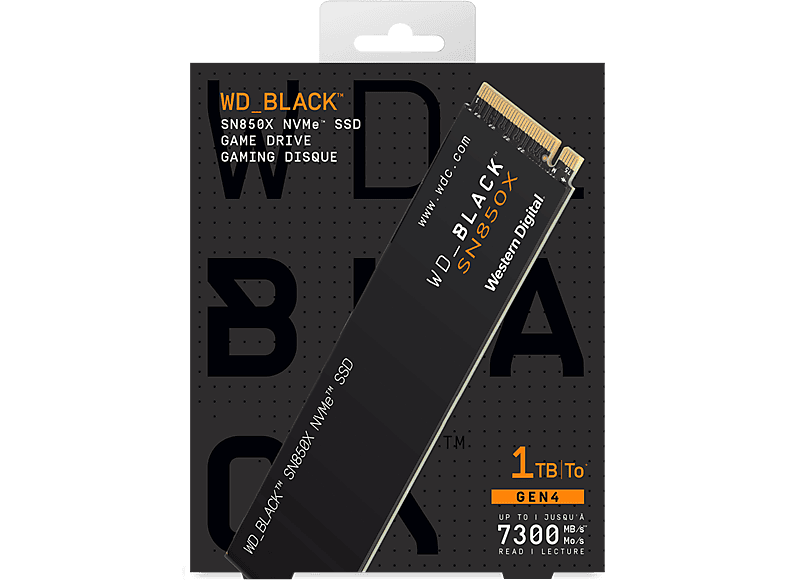 内蔵型SSD Western M.2 PCIe Gen4 SSD NVMe SN850X 1TB WD_BLACK 1TB Gen4 SN850X Digital 内蔵型SSD