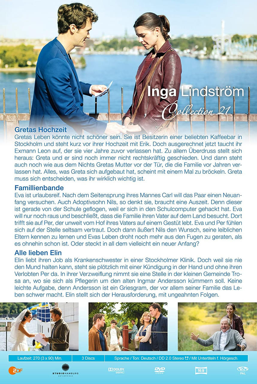 DVD-Cover: Ein Paar steht an einem Zaun, Text über einen Film. Eine Hochzeitsszene wird dargestellt.