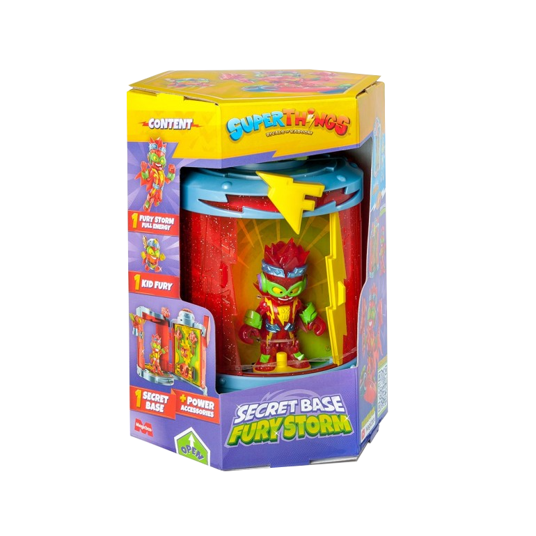 Figura - Magicbox Superthings Secret Base Fury Storm, 14 cm, Plástico, Multicolor