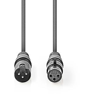 NEDIS Balanced Audio-Kabel XLR 3-Pin Stecker -  XLR 3-Pin Buchse, 15m