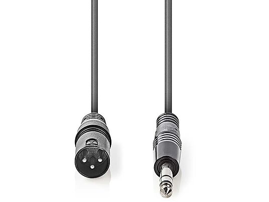 NEDIS Audio-Kabel XLR 3-Pin Stecker -  6.35 mm Stecker, 1.5m