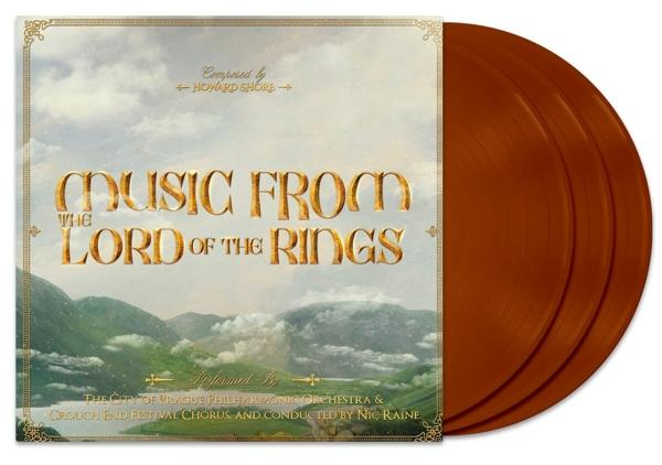 Album borító: 'Music From The Lord of the Rings' barna bakelittel.
