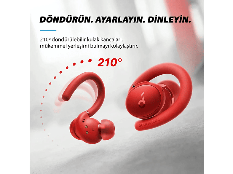 ANKER Soundcore Sport X10 Kulak İçi Bluetooth Kulaklık Kırmızı_3