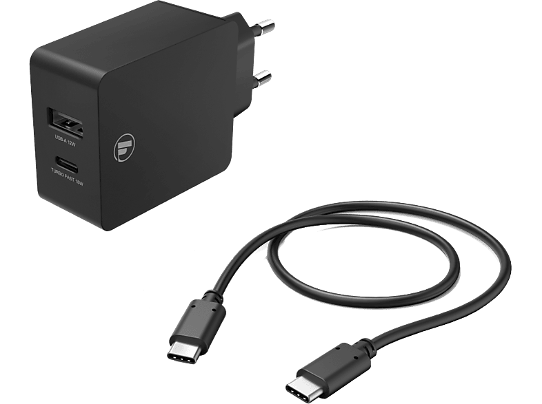 Hama Oplader Usb A Usb C Pd Qc W Usb C Kabel Zwart