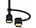 HAMA FIC E3 adatkábel USB-A - micro USB/USB Type-C, 2 in 1, 1 méter, fekete (201533)