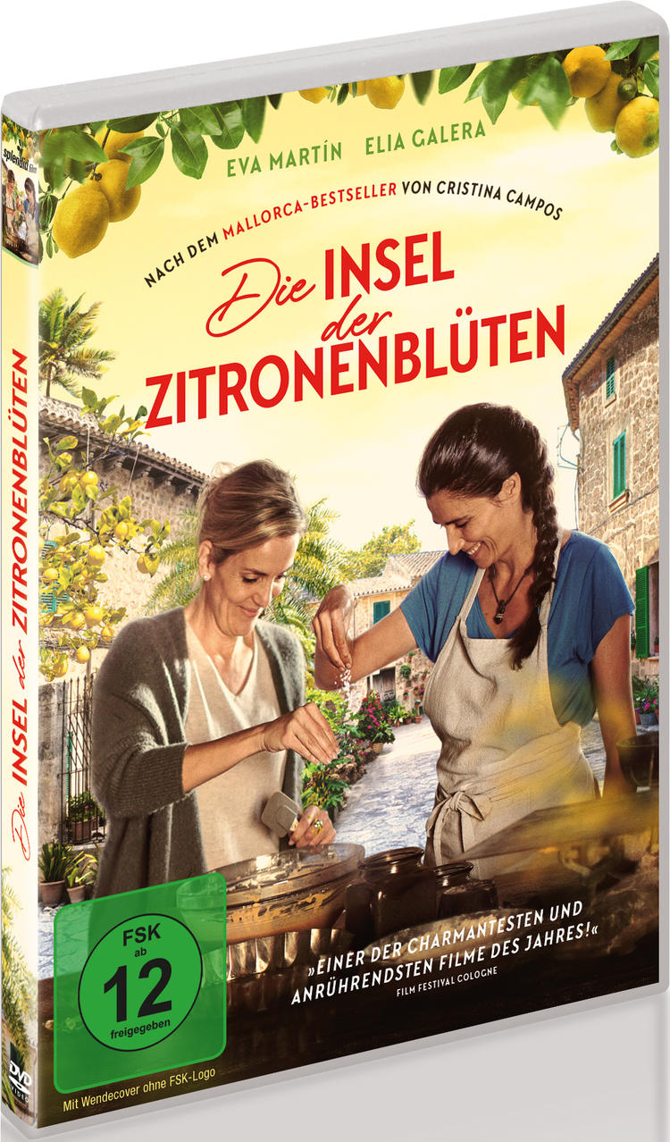 DVD-Cover des Films 'Die Insel der Zitronenblüten' mit zwei Frauen in einer Küche.
