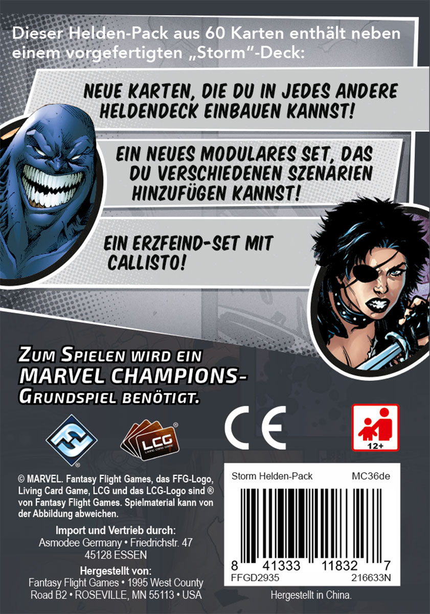 FANTASY FLIGHT GAMES Marvel Champions Das Kartenspiel - Storm Kartenspiel Mehrfarbig