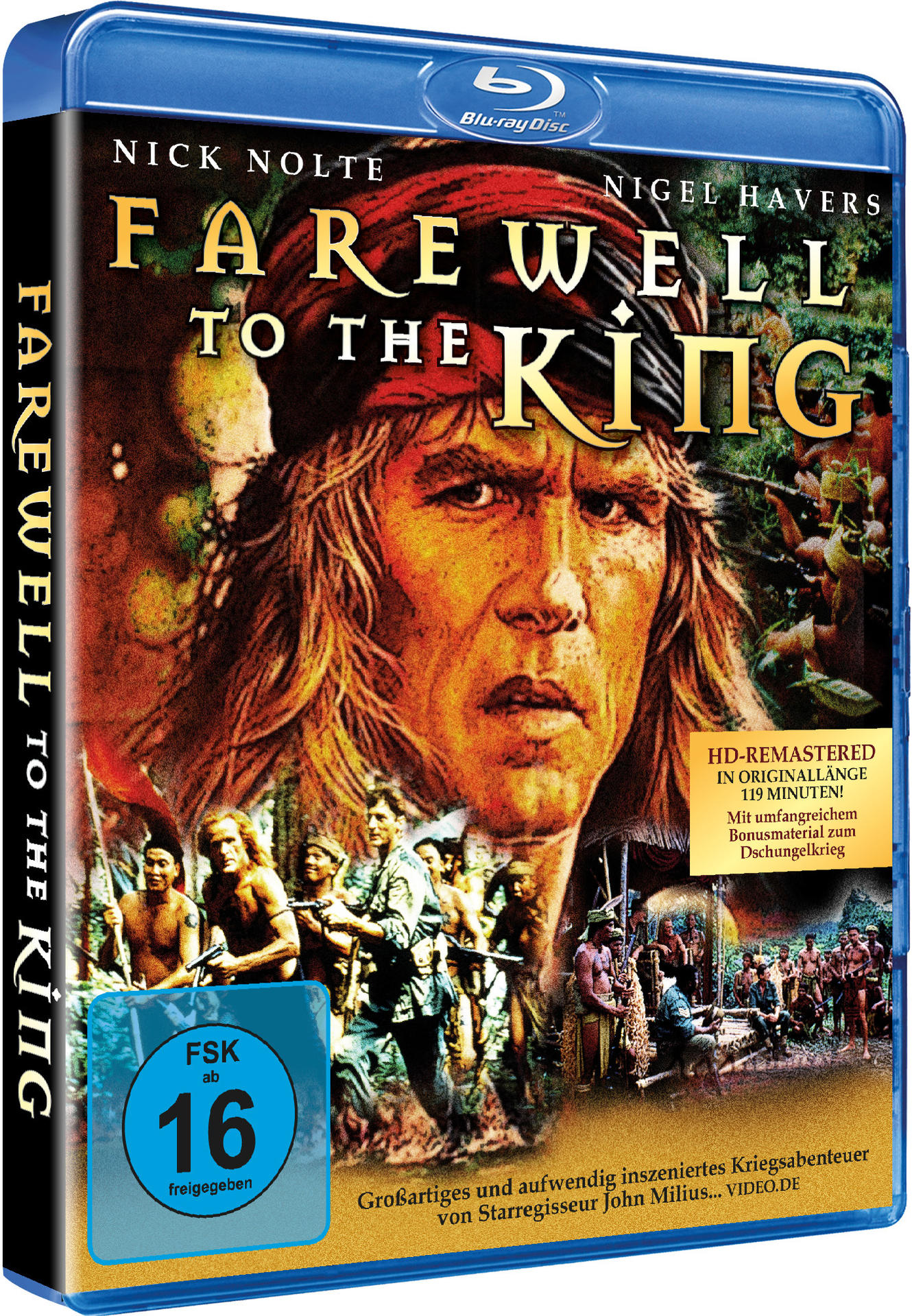 Blu-ray-Disc-Cover des Films 'Farewell to the King'.