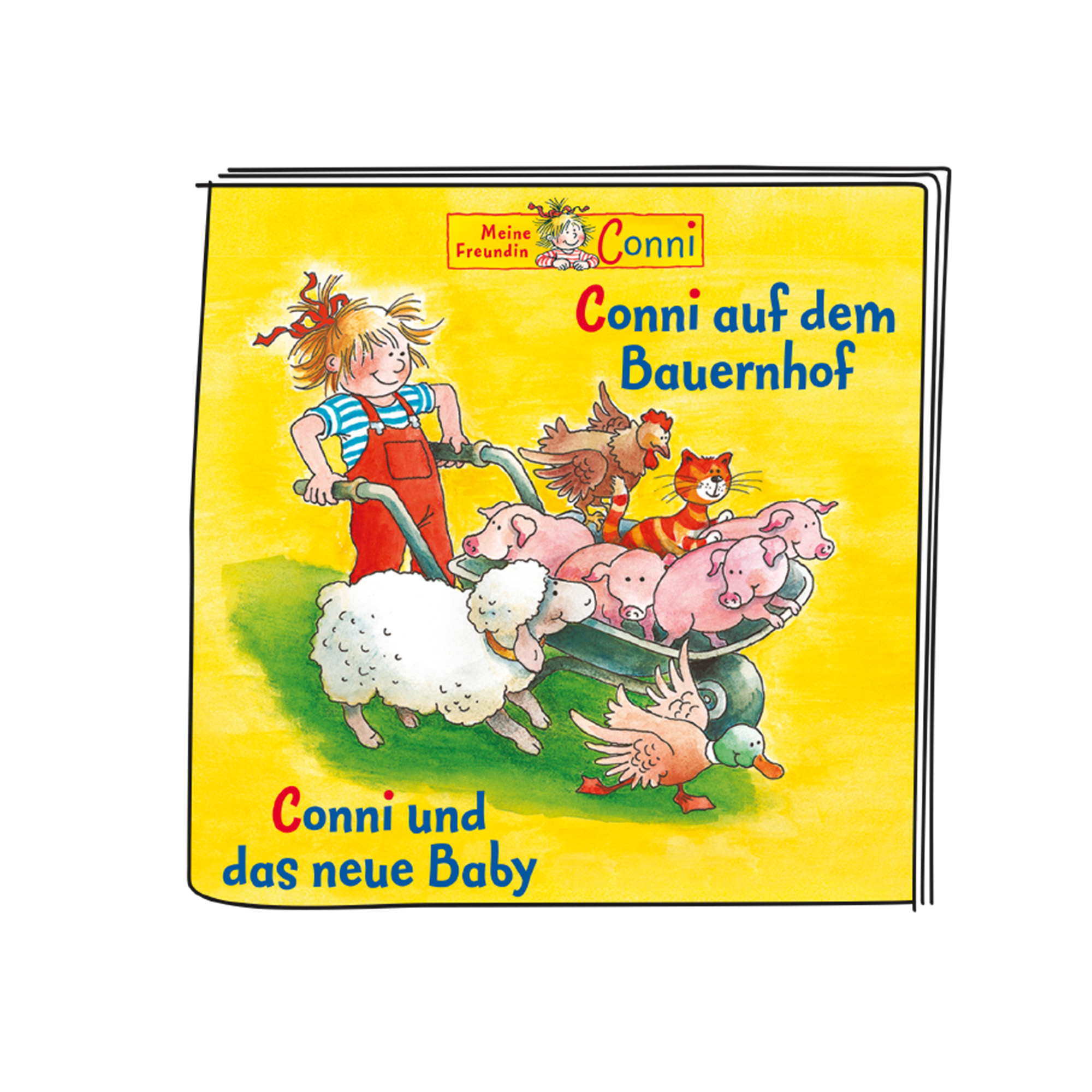 Ein Kinderbuchcover mit Cartoon-Tieren.