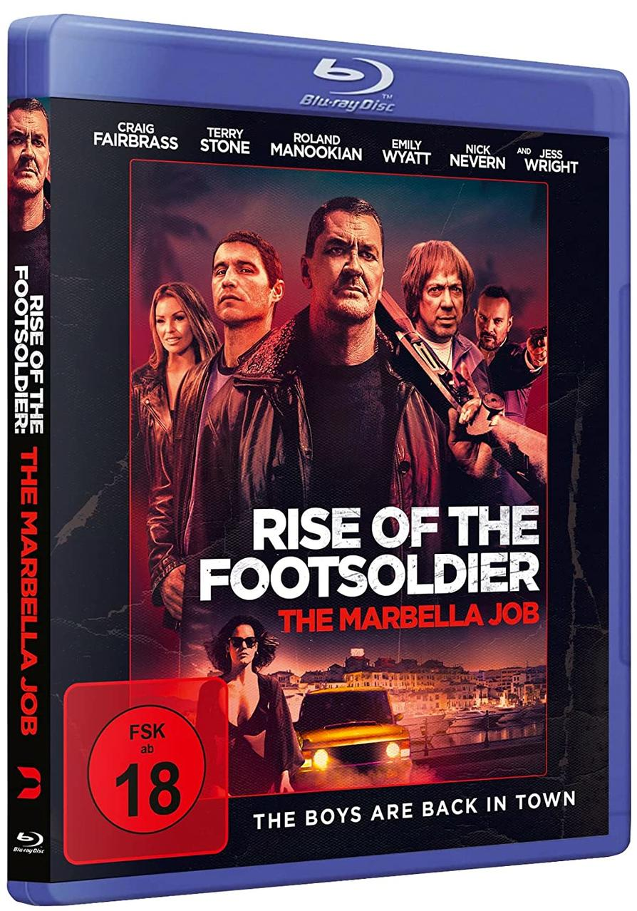 Blu-ray Disc von 'Rise of the Footsoldier: The Marbella Job' mit Schauspielern auf dem Cover.