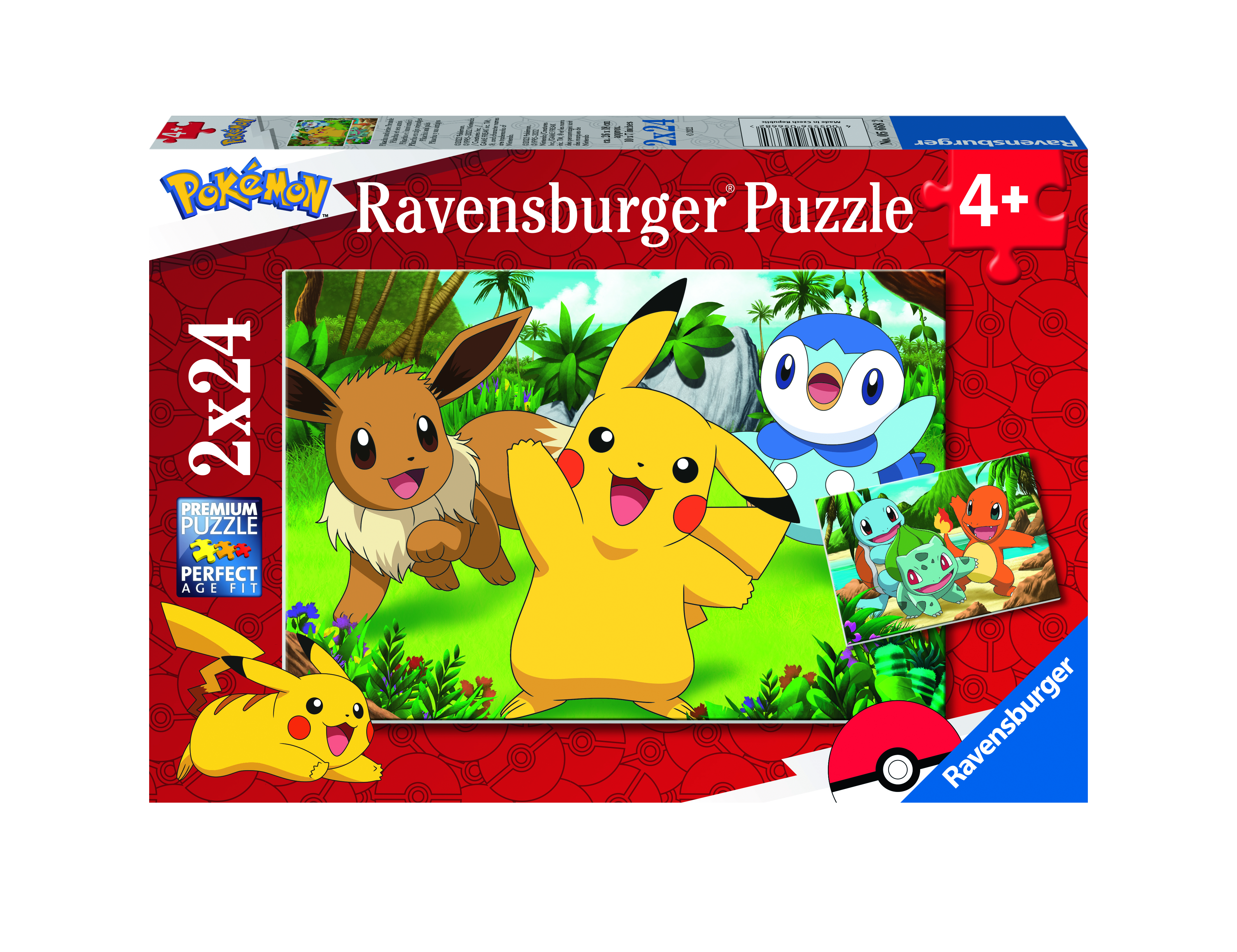 seine und Pikachu RAVENSBURGER Mehrfarbig Puzzle Freunde