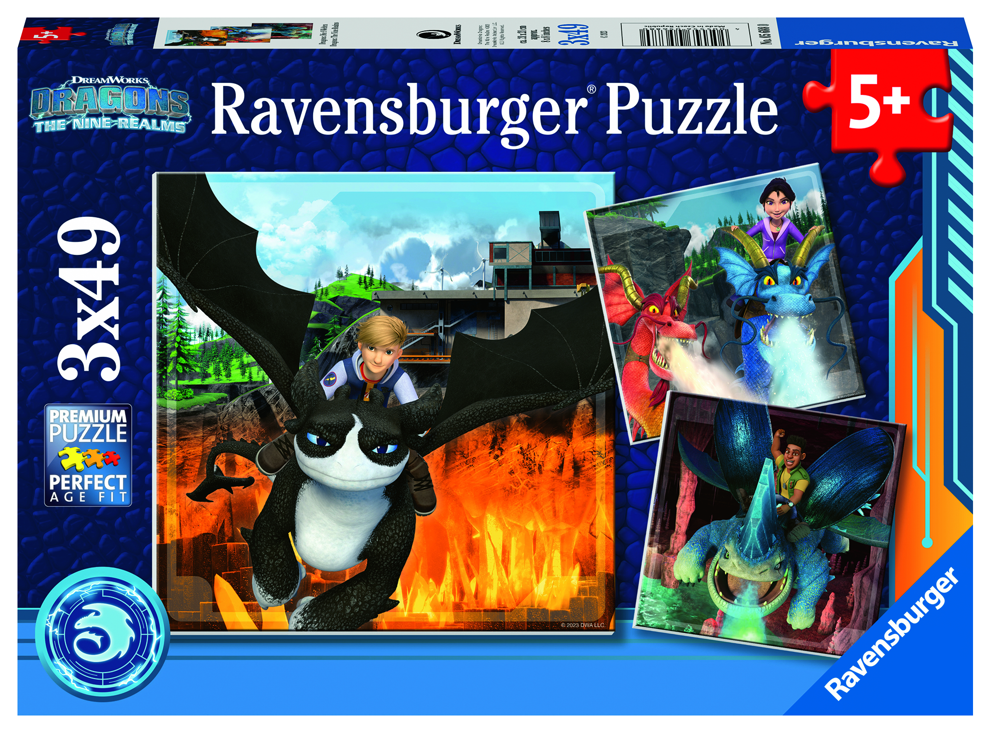 RAVENSBURGER Dragons: 9 Die Puzzle Mehrfarbig Welten