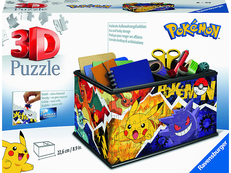 RAVENSBURGER Aufbewahrungsbox Pokémon 3D Puzzle