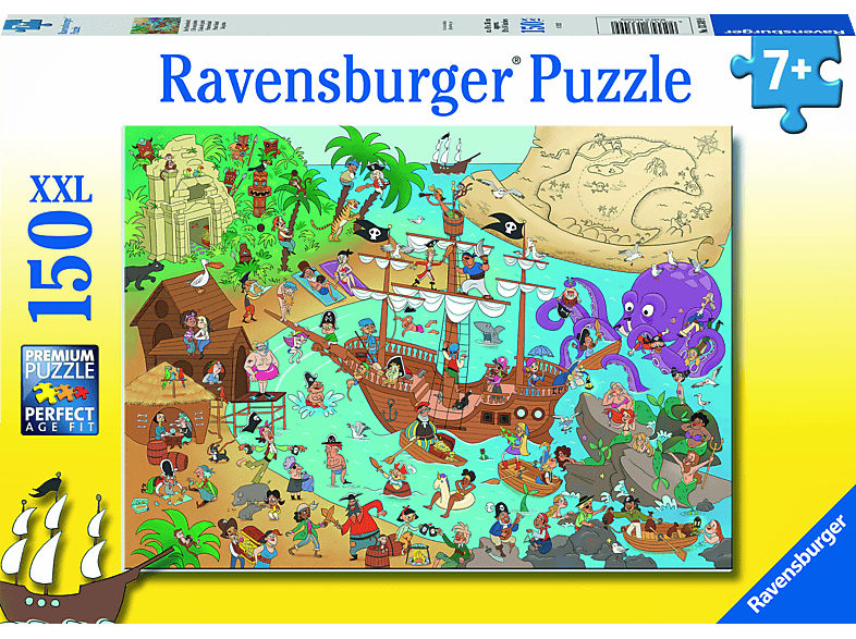 RAVENSBURGER Die Piratenbucht Puzzle Mehrfarbig | bis 500 Teile