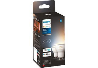 PHILIPS HUE 4.3 W GU10 White Ambiance-spot för Philips Hue-system 2-pack