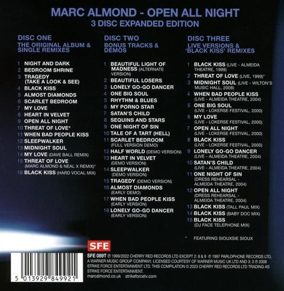 Marc Almond - Open All Night (3CD Expanded Edition)  - (CD)