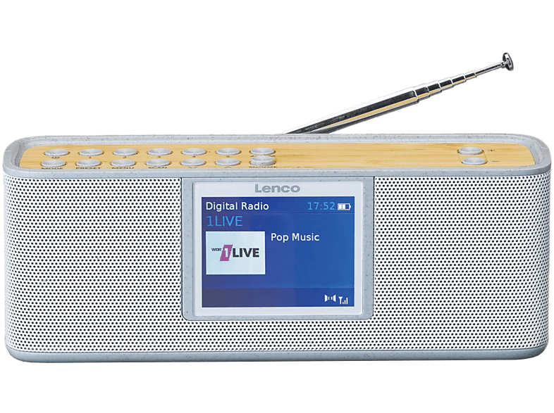 Lenco Bluetooth Dab+ Draagbare Radio (pdr-046gy)