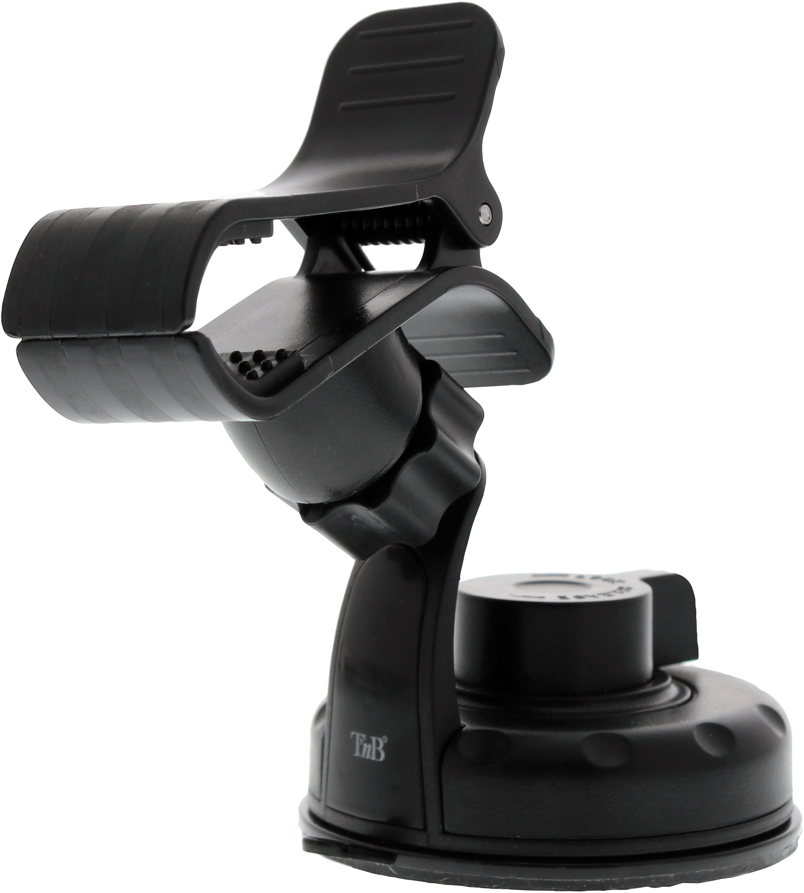 Support de téléphone de voiture noir avec clip et ventouse, pour fenêtres.