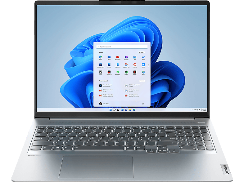 LENOVO IdeaPad 5i Pro, Notebook, mit 16 Zoll Display, Intel® i7-12700H Prozessor, 16 GB RAM, 1 TB SSD, Intel®, Arc™ 3 A370M, Cloud Grey Windows 11 Home (64 Bit)