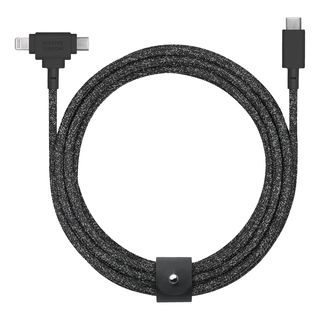 NATIVE UNION Belt Cable Duo - Cavo 2 in 1 Lightning e USB-C (cosmo)