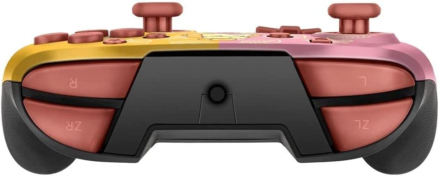 Mando - PDP Faceoff Deluxe Audio Wired Isabelle, Para Nintendo Switch, Con Cable, Rosa y Amarillo