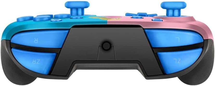 Mando - PDP  Faceoff Deluxe Audio Wired Peach, Para Nintendo Switch, Con Cable, Rosa y Azul
