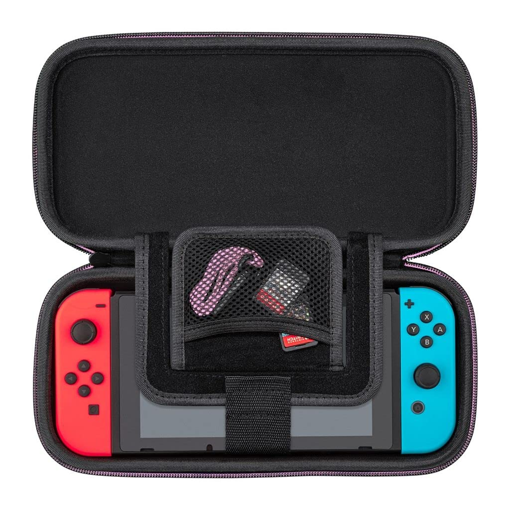 Funda - PDP Funda Deluxe Travel Case Peach, Para Nintendo Switch, Rosa y Azul