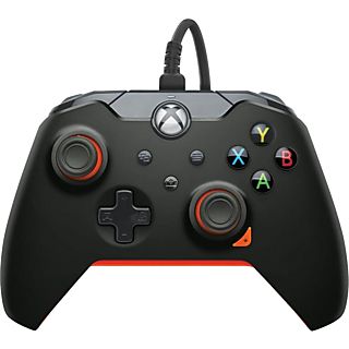 Mando Xbox - PDP Atomic Black, Para Xbox, Cable desmontable, Negro y Naranja