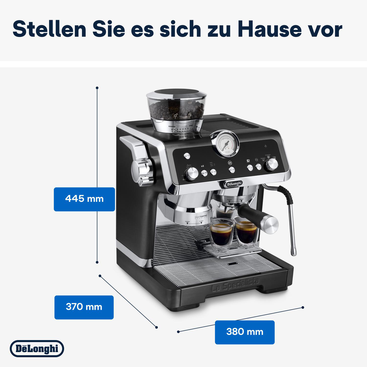 DELONGHI La Specialista Prestigio Espressomaschine EC9355.BM Schwarz/Metall