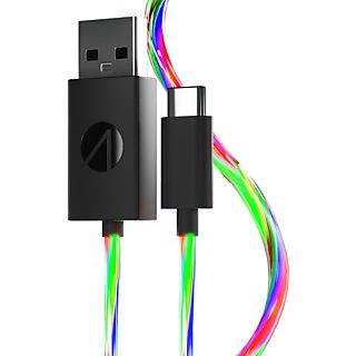 STEALTH Light Up Twin - Cavo di ricarica USB-C (Nero/Variopinto)