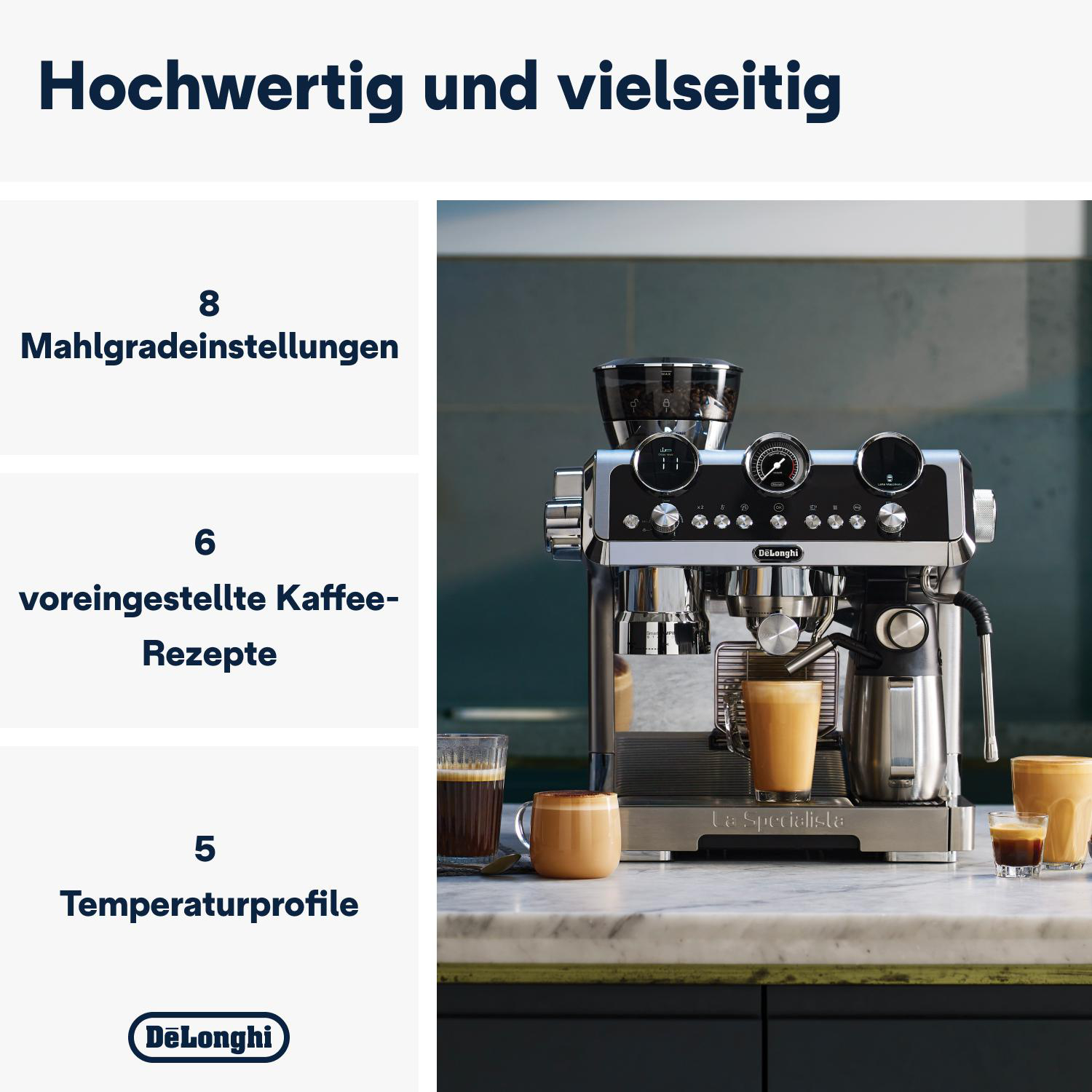 DELONGHI La Specialista Maestro EC9665.M Espressomaschine Silber