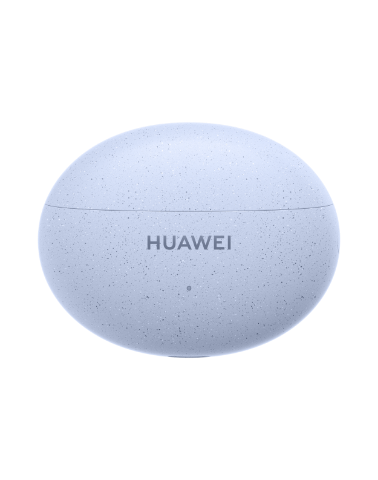 Un estuche Huawei ovalado de color azul claro.
