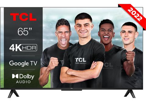 TV LED 65  TCL 65P635, LCD, 4K HDR TV, Google TV, Control por voz, Smart  TV, Dolby Audio, HDR10, Negro