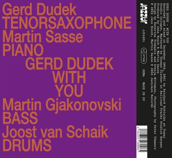 Gerd Dudek - With You  - (CD)