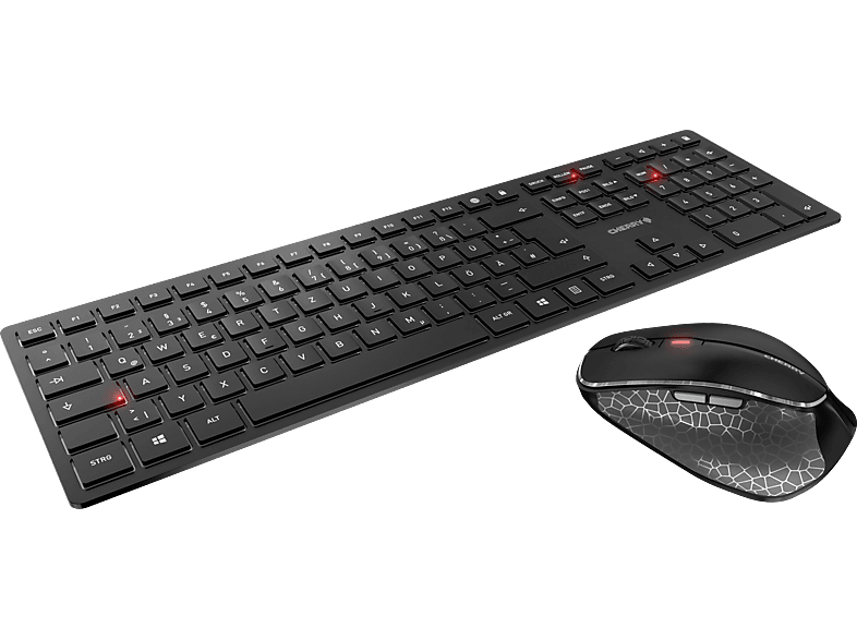 Schwarz/Grau GHz Bluetooth, Funk, & Maus | Tastatur Maus 2.4 Tastatur Slim, Set Set, DW CHERRY kaufen 9500 SATURN &