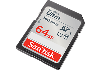Alvast esthetisch geschiedenis SANDISK SDXC Ultra 64GB 140mb/s C10 UHS-I kopen? | MediaMarkt